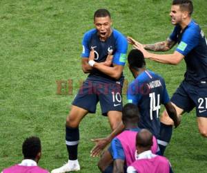 Kilyan Mbappé se conviertió en la figura de la selección de Francia en el Mundial de Rusia 2018. Foto:AFP