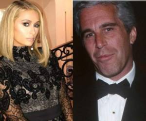En la composición aparencen Paris Hilton y el fallecido multimillonario Jeffrey Epstein.
