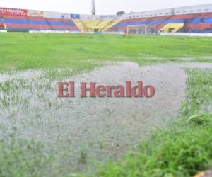 Así lucía este miércoles la cancha del estadio Municipal de la ciudad de La Ceiba, al norte de Honduras. (Foto: Grupo Opsa)