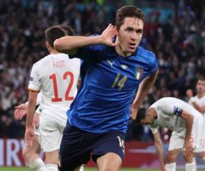 Federico Chiesa anotó para Italia en el duelo ante España por las semifinales de la Eurocopa.