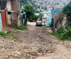 Mientras obras de pavimentación en distintos sectores de la capital avanzan, la colonia Altos del Paraíso continúa con calles en mal estado.