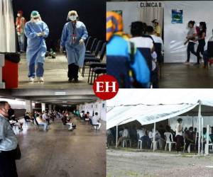 Después de siete meses de la llegada de la pandemia del coronavirus a Honduras, el virus no da tregua y en los últimos días se ha visto un aumento de hondureños que buscan atención en los centros de triaje del Distrito Central. Foto: Emilio Flores/EL HERALDO.