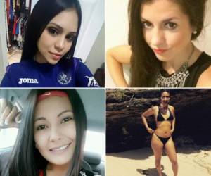 Estas bellas chicas le han robado el corazón a los jugadores de Motagua y Real España. (Fotos: Redes sociales)