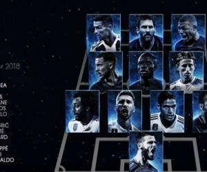 Este es el once ideal que eligió la FIFA según la votación de los futbolistas. Foto:FIFA