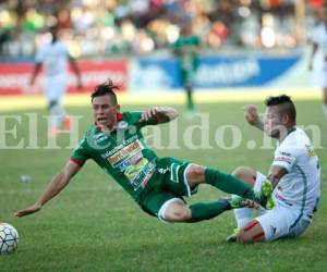 Platense y Marathón empataron a uno en el estadio Excélsior de Puerto Cortés. Foto: Neptaly Romero / Grupo OPSA.