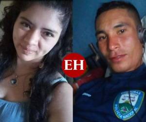 A la izquierda, la estudiante asesinada, Keyla Patricia Martínez. A la derecha, el agente policial Jarol Rolando Perdomo.