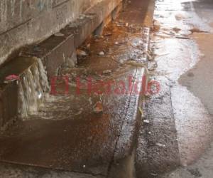 Los borbollones de aguas negras se han vuelto un foco de contaminación en el sector. Foto: Efraín Salgado/EL HERALDO