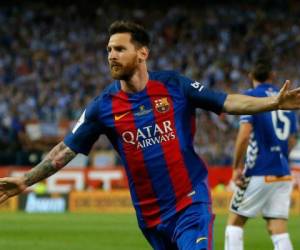 Lionel Messi anotó tres goles ante el PSV. Foto: Archivo/EL HERALDO