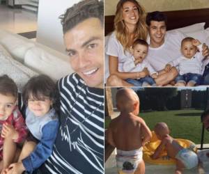 Ellos son los jugadores de fútbol que presumen ser papás de dos bebés a la vez. ¡La vida los premió doblemente! Conócelos aquí. (Fotos: Redes sociales)