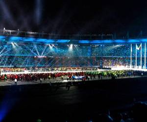 Imagen del cierre de los Juegos Centroamericanos y de Caribe en Barranquilla. Foto: Agencia AFP / El Heraldo.