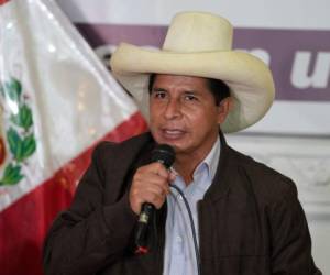 El izquierdista Pedro Castillo rechazó el martes los pedidos de anular los comicios presidenciales de Perú. AFP.
