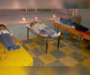 En imagen los cuerpos de los tres menores.