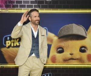 Ryan Reynolds en el estreno de 'Pokemon Detective Pikachu' en Military Island en Times Square el jueves 2 de mayo de 2019 en Nueva York. (Foto Evan Agostini/Invision/AP).