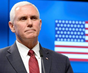 El vicepresidente de Estados Unidos, Mike Pence, pidió al presidente Daniel Ortega la celebración de elecciones anticipadas para superar la crisis en Nicaragua. Foto: Agencia AFP