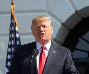 El mandatario se empeña que se apruebe la ley de Seguridad Fronteriza. Foto: AFP