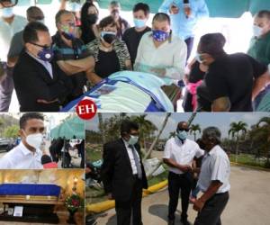 Hoy fue el último adiós de José de la Paz Herrera en medio de mucha tristeza por la pérdida que ha tenido el fútbol hondureño. Conoce algunos exjugadores y directivos que llegaron al funeral. Foto: David Romero / EL HERALDO