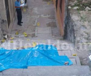 Yajaira Iveth Lagos fue asesinada en un callejón de la colonia La Rosa. Fotos: Estalin Irias/ EL HERALDO
