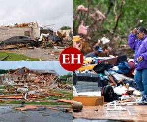 Fuertes tormentas impactaron el domingo el sur de Estados Unidos, dejando al menos 11 muertos en Mississippi y daños en 300 residencias y otras construcciones en el norte de Luisiana. Fotos: AFP/AP