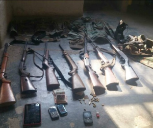 Este es el arsenal que se le encontró a los miembros de la banda 'Los Fernández' en Santa Bárbara.