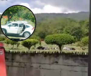 Pese a que el autor del video intentó captar el momento en que los asesinos disparaban, la distancia no lo permitió con claridad.