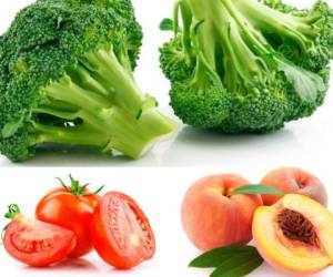 El brócoli, el melocotón y el tomate son alimentos que no puedes dejar de consumir.