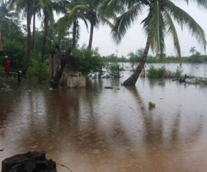 En Cedeño, ya hay lugares que están inundados por las constantes lluvias.