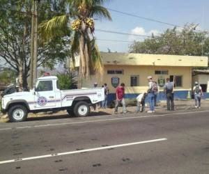 Personal de Copeco instala un puesto de control en Comayagua. (Foto: cortesía Comisión Permanente de Contingencias)