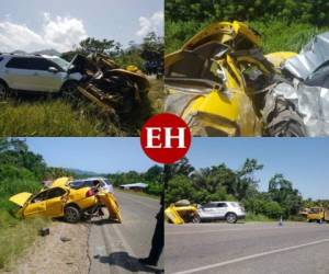 Cinco integrantes de una misma familia murieron este domingo en un fatal accidente vial que se registró en la aldea Paujiles del municipio de Tela en la carretera CA-13, zona norte de Honduras.
