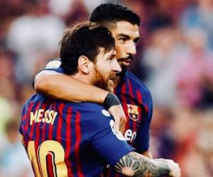 Lionel Messi y Luis Suárez los dos artilleros del Barcelona para este duelo ante el Levante.