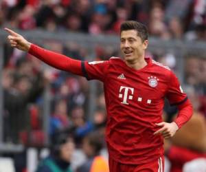 El 13er gol de Lewandowski en el campeonato, a los 53 minutos, fue el que a la postre le dio el triunfo al Bayern. Foto: cortesía.