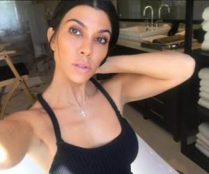 Kourtney Kardashian ya era madre de tres menores. Foto: Instagram