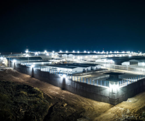 Vista general de la nueva prisión “Centro de Confinamiento de Terroristas” (CECOT) en Tecoluca, 74 km al sureste de San Salvador-