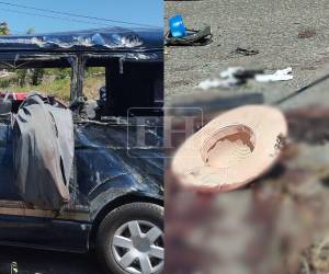 Desgarradoras imágenes se observaron tras el accidente ocurrido en Potrerillos, Cortés, cuando un grupo de personas se dirigía rumbo a Omoa en una excursión.