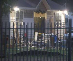 En esta casa ocurrió el crimen que enluta a Honduras y a la comunidad hondureña en Estados Unidos.