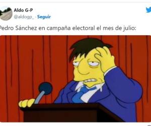 El presidente del gobierno español, el socialista Pedro Sánchez, anunció este lunes por sorpresa el adelanto de las elecciones legislativas nacionales al 23 de julio, tras el descalabro de su partido en los comicios municipales y regionales del domingo. Esto ha dejado una ola de divertidos memes.