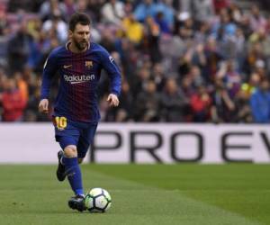 El astro argentino Leo Messi del Barcelona con la mirada puesta en la Liga. Foto:AFP
