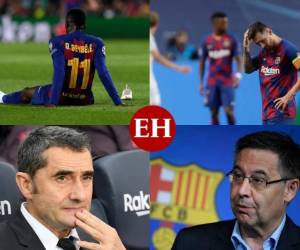 Temporada en blanco, entrenadores despedidos, estrellas lesionadas y escándalos internos. El FC Barcelona ya ha terminado una de las peores temporadas de sus 121 años de historia, con la terrible humillación 8-2 a manos del Bayern de Múnich en Liga de Campeones y la agitación del equipo. Aquí la película de la espantosa temporada 2019-2020 del Barça. Fotos: AFP y AP