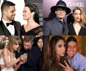 Las rupturas de los famosos en fotos. Aquí están algunos de los escandalosos divorcios que han protagonizado las estrellas del entretenimiento. (Fotos: Agencias / Redes)