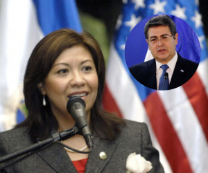La congresista demócrata usó sus redes para referirse sobre la suspensión de la visa a Juan Orlando Hernández.