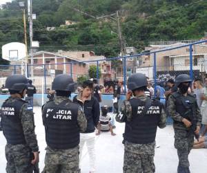 Al menos once personas fueron detenidas en los operativos. (Fotos: Estalin Irías)