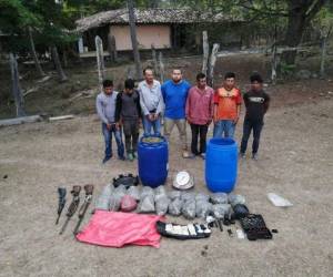 Siete personas capturadas dejó parte del resultado de esta operación.