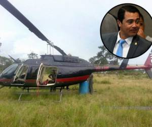El militar Santos Rodríguez Orellana, suspendido de la institución castrense, investigaba si este helicóptero utilizado supuestamente para transportar droga tenía algún nexo con Tony Hernández, según reportaje de Univisión. Foto: Univisión.