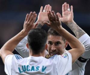 Sergio Ramos y Lucas Vásquez en el Real Madrid. (AFP)