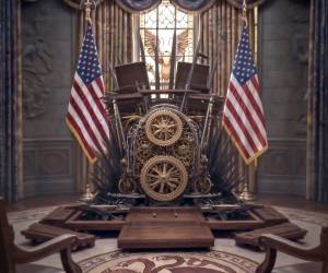 La Casa Blanca recurrió a la inteligencia artificial para convertir el Despacho Oval en el Trono de Hierro y presentar a Donald Trump como un monarca.