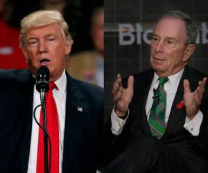 El magante y presidente electo Donald Trump tiene su rival en temas de migración al también multimillonario Michael Bloomberg, exalcalde de Nueva York, foto: AFP.