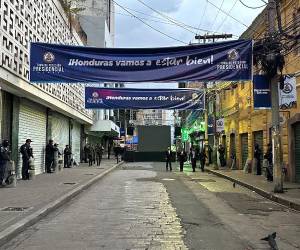 Nasry Asfura tomará posesión de su cargo este miércoles 27 de enero en el Congreso Nacional, y así amanecieron las vías cercanas al hemiciclo legislativo.