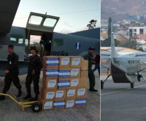 La ayuda salió este viernes. El contingente arribará en Cúcuta, Colombia, a eso de las 3:00 de la tarde con más de dos toneladas de insumos básicos. Foto: Copeco