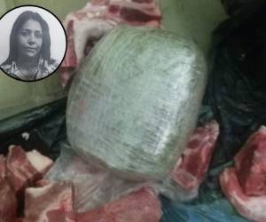 El paquete con droga decomisado a la joven reclusa pesaba al menos dos libras.