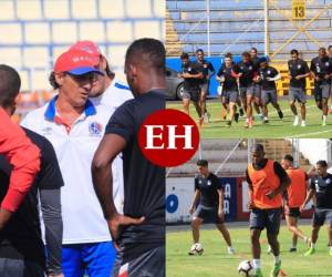 El entrenador de Olimpia, Pedro Troglio, dirigió los trabajos de sus jugadores este martes en el Estadio Nacional de Tegucigalpa. Los Leones entrenaron pensando en el Comunicaciones, equipo al que enfrentarán el jueves por la fase de cuartos de final en la Liga Concacaf. (Fotos: Ronal Aceituno / EL HERALDO)