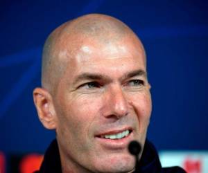 Zinedine Zidane, entrenador del Real Madrid. Foto: AFP